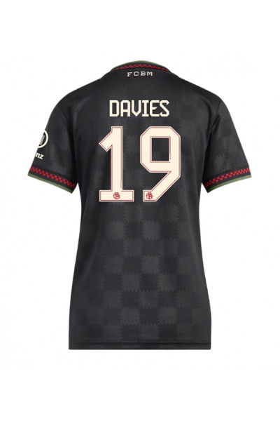 Bayern Munich Alphonso Davies #19 Jalkapallovaatteet Naisten Kolmaspaita 2025-26 Lyhythihainen Bayern Munich Alphonso Davies #19 Jalkapallovaatteet Naisten Kolmaspaita 2025-26 Lyhythihainen